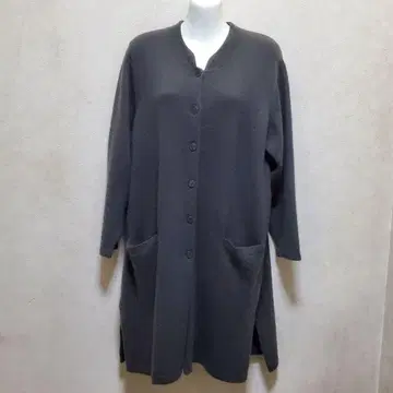 80년대 빈티지 캐시미어 롱 가디건 그레이