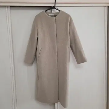IENA 베이지 울 롱 코트