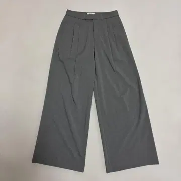 UNIQLO C 감동 턱 와이드 팬츠 S 그레이