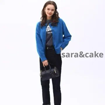 sara&cake 사라앤케이크 버튼 쿨넥 가디건 니트