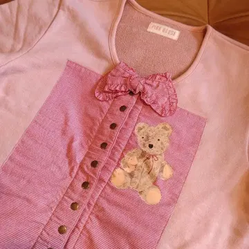 핑크하우스 가디건 곰돌이