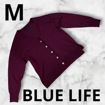 [ BLUE LIFE ] 여성용 가디건 M 적자색