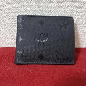MCM 접이식 지갑 블랙 남성용