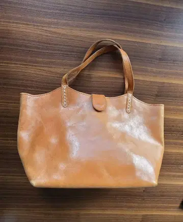 큐카 레더 토트백
