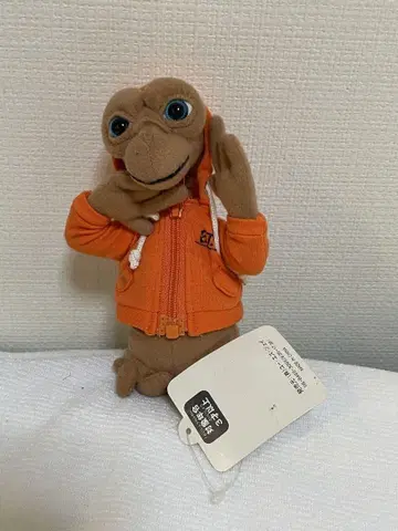 E.T. 봉제 인형 후드 부착 오렌지