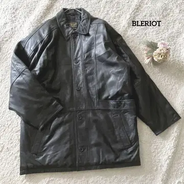 BLERIOT 롱 자켓 LL 블랙 램 가죽 천연 가죽 빅 사이즈