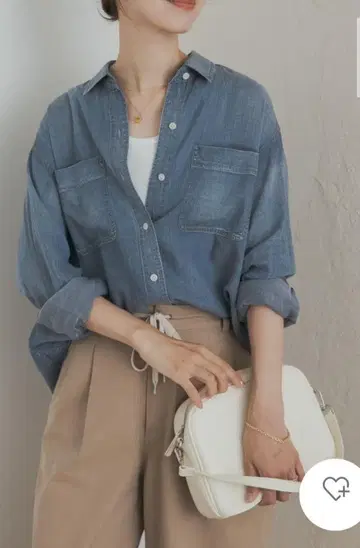 시어 데님 셔츠 어반 리서치 도어스 인디고 M 사이즈