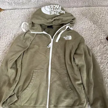 THE NORTH FACE 올리브 후드 부착 후드티