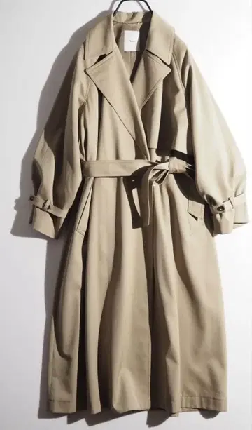 에브르 썸머 울 트렌치코트 36 오버 사이즈