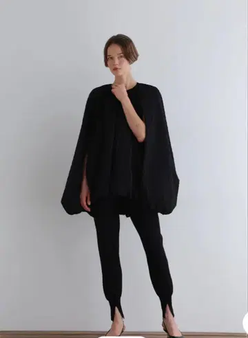 루피 LEPHIL 비스코 니트 팬츠 사이즈 1 블랙