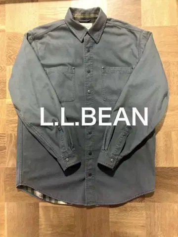 llbean 그레이 코튼 커버올 엘엘빈