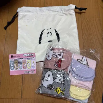 스누피 6족 세트 삭스 19~24cm