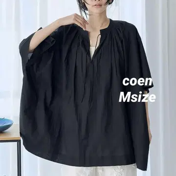 새상품 coen MARKET (마켓) 스모킹 튜닉 블라우스