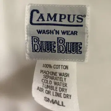 새상품급 BLUEBLUE CAMPUS 화이트 B 자수 자켓 S 드리즐러