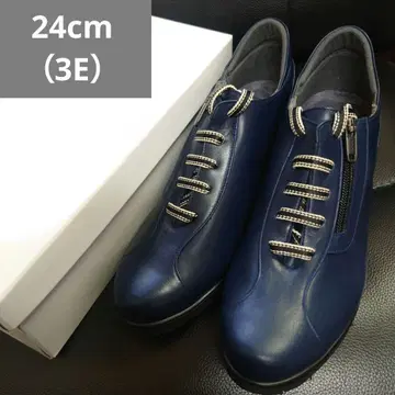 165 [ 새상품 ] 24cm ( 3E ) 고급 스니커즈 펌프스
