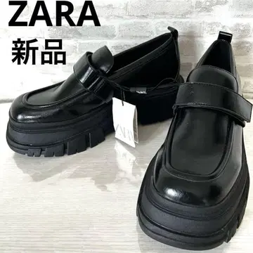 [ 미사용 새상품 ] ZARA 플랫폼 로퍼 40 26cm 통굽