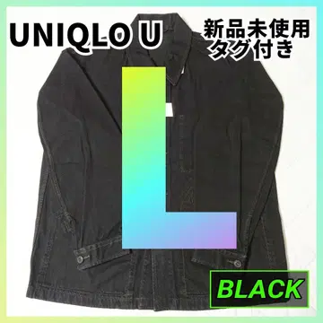 L [미개봉] UNIQLO U 오버 사이즈 컬러 데님 자켓 블랙 5