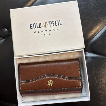 GOLDPFEIL 브라운 가죽 키케이스 박스 포함