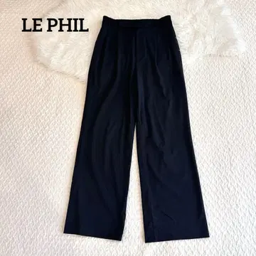LE PHIL 루필 컴팩트 분또 팬츠 블랙 와이드 최근 상품
