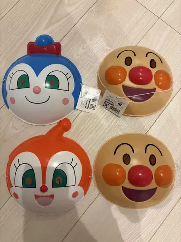 호빵맨 가면 4개 세트 짤랑이 코찡이