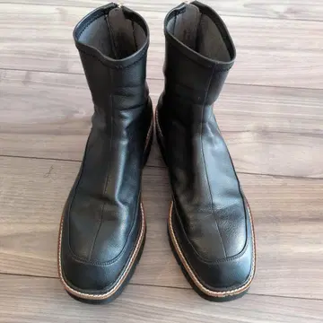 르 탈롱 그리세 블랙 부츠 통굽