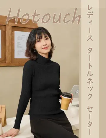 2025 가을/겨울 여성용 터틀넥 케이블 짜임 스웨터 블랙, L