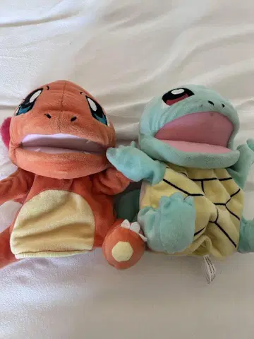 포켓몬 센터 냠냠 퍼펫 꼬부기 봉제 인형 2004년
