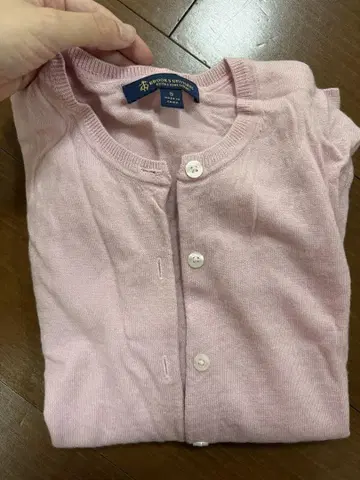 BROOKS BROTHERS 핑크 긴팔 가디건 S