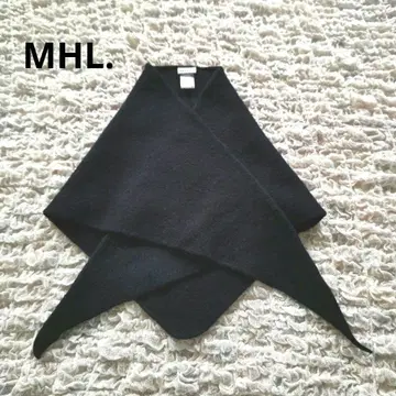 MHL. SCOUT SCARF 울 스카프 다크 네이비 스코틀랜드제