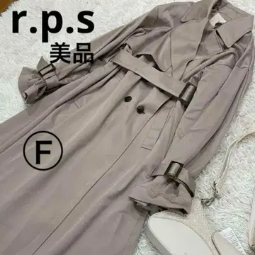 R.P.S. 트렌치코트 폴리에스테르 베이지 프리
