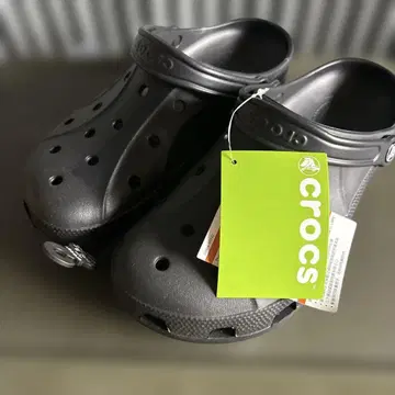 새상품, 미사용 crocs 블랙 클로그 샌들 43-44