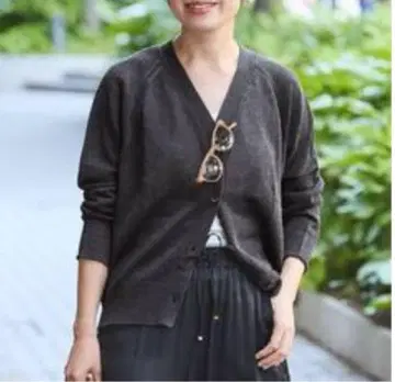 IENA 페이퍼 코튼 V넥 가디건