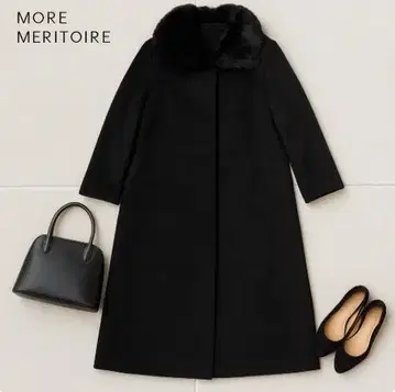 #J1518@ MORE MERITOIRE 극상 캐시미어 100% 코트
