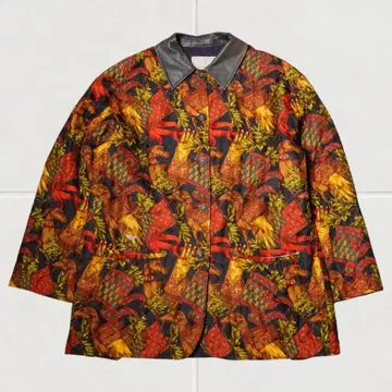 J1513@ TRUSSARDI 실크 100% 퀼팅 자켓 L