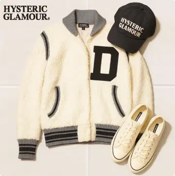 J1509@ HYSTERIC GLAMOUR 로고 보아 자켓 FREE