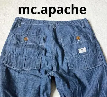 mc.apache 엠씨아파치 워크 헤링본 데님 W81