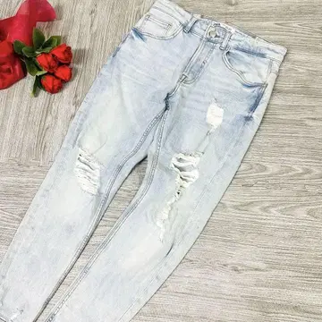 ZARA [ M ] 데미지진 남성용 청바지 데님