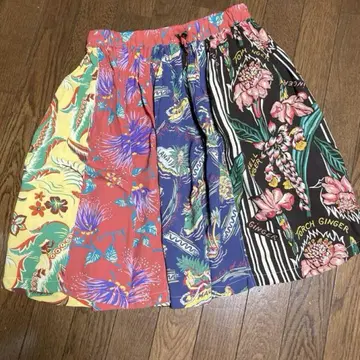 BEAMS BOY SUN SURF 별주 클레이지 알로하 스커트