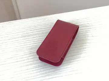 포르쉐 가죽 키케이스 정품 보르도 레드