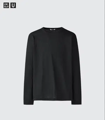 유니클로 U 크루넥 스웨터 긴팔 블랙 L 2025SS