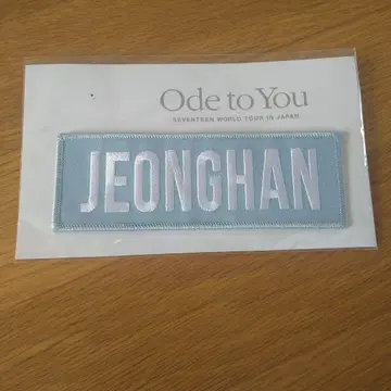 JEONGHAN 자수 패치 SEVENTEEN 월드 투어