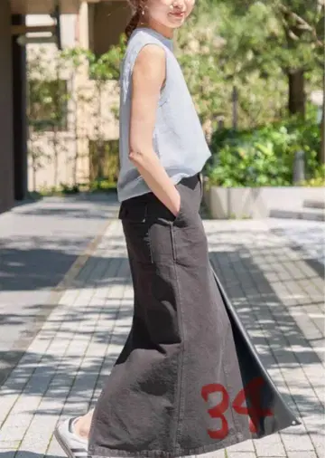 스픽 앤 스팬 Spick & span 가먼트 다이 타이트 스커트 34