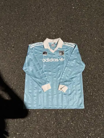 adidas 스카이블루 피케 셔츠 긴팔