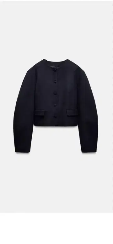 노카라 자켓 네이비 ZARA 택 포함 미사용 새상품