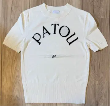 PATOU 화이트 반팔 니트 M