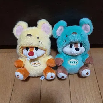 디즈니 리조트 칩과 데일 봉제 인형 경자년 쥐