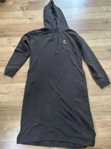 후드 부착 다크 브라운 롱 원피스 여성용 겨울 의류 원피스 속기모