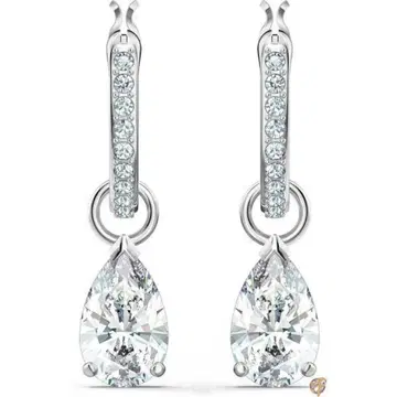 [ SWAROVSKI ] 티어드롭형 크리스탈 귀걸이