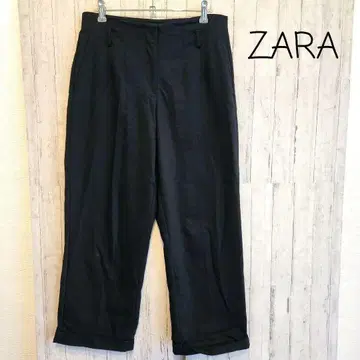 ZARA 테이퍼드 팬츠 M 사이즈 슬랙스 와이드 팬츠 블랙 M