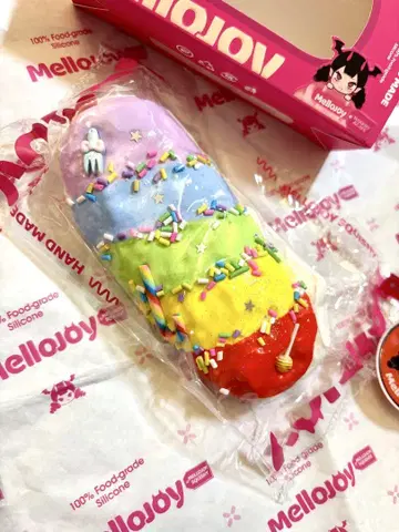 Mellojoy 스퀴즈 핑거 비스킷 레인보우